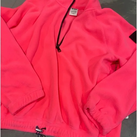HOT PINK fleece by Love&Sports!Adjustable waist, pockets, black trim,zip close🩷 - Picture 11 of 11
